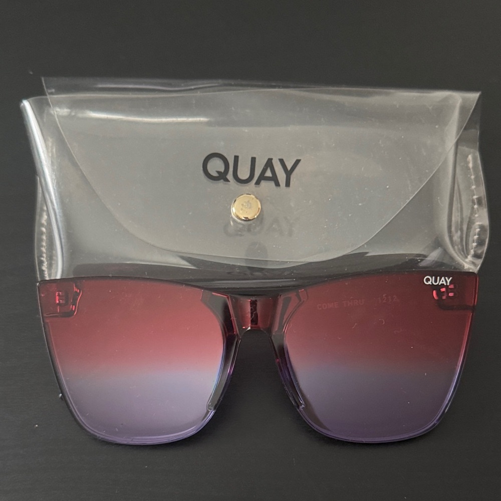 Quay Australia Gradient Sunglasses - Red and Purple